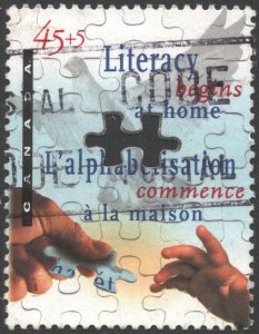 Canada SC#B13 45+5¢ Literacy Begins at Home (1996) Used