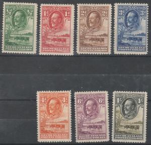 BECHUANALAND 1932 KGV CATTLE 1/2D TO 1/- 