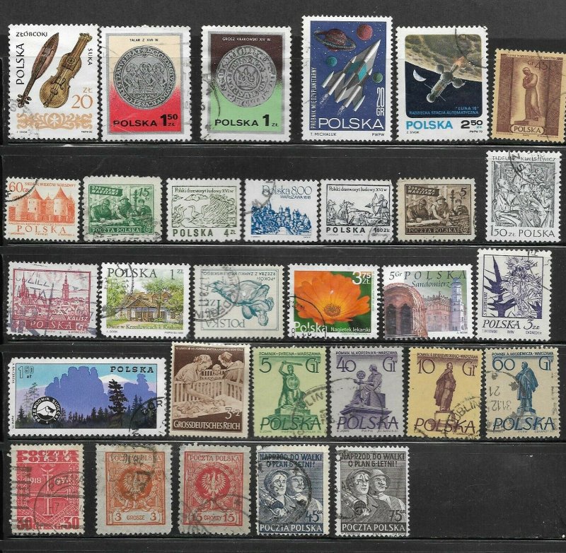 Poland--  Nice Mix of Used /stamps  Lot #2