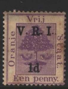 Orange River Colony Sc#45i MH - very toned gum, crease