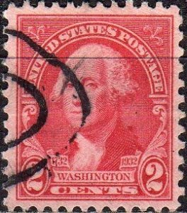 United States 707 - Used - 2c George Washington  (1932) (1)