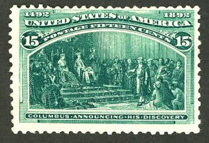 U.S. #238 MINT OG HR