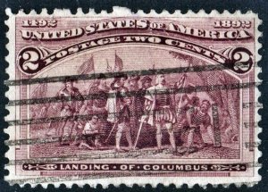 SC#231 2¢ Landing of Columbus (1893) Used