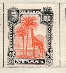 Nyassa 1901 Early Issue Fine Mint Hinged 20r. NW-269898