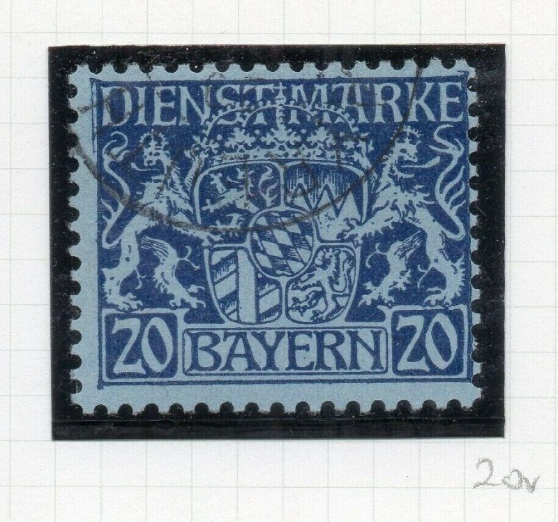 Bayern 1916 Official Early Issue Fine Used 20pf. NW-10776