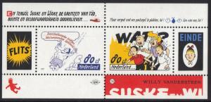 Netherlands  #960  MNH  1997  sheet  Suske and Wiske   Cartoon