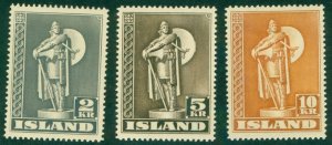 ICELAND 229a-231a MH RL 4087 CV $49.00 BIN $24.00