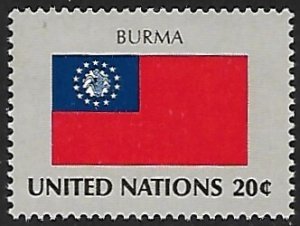 United Nations - NY - # 385 - Flag Burma - MNH.....{AL45}