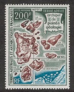 FRENCH ANTARCTIC 1971 200fr Point Geology; Scott C22, Yvert 24; MNH