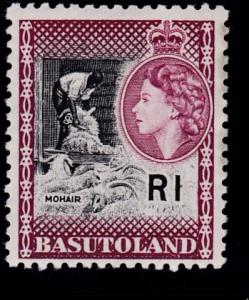 Basutoland 1961 Hi-Val QEII RI  Mohair VF/NH(**)