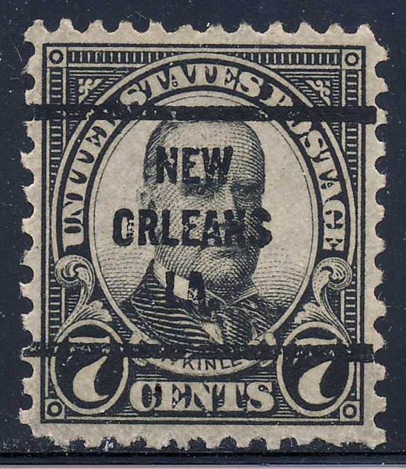 New Orleans LA, 639-63 Bureau Precancel, 7¢ McKinley