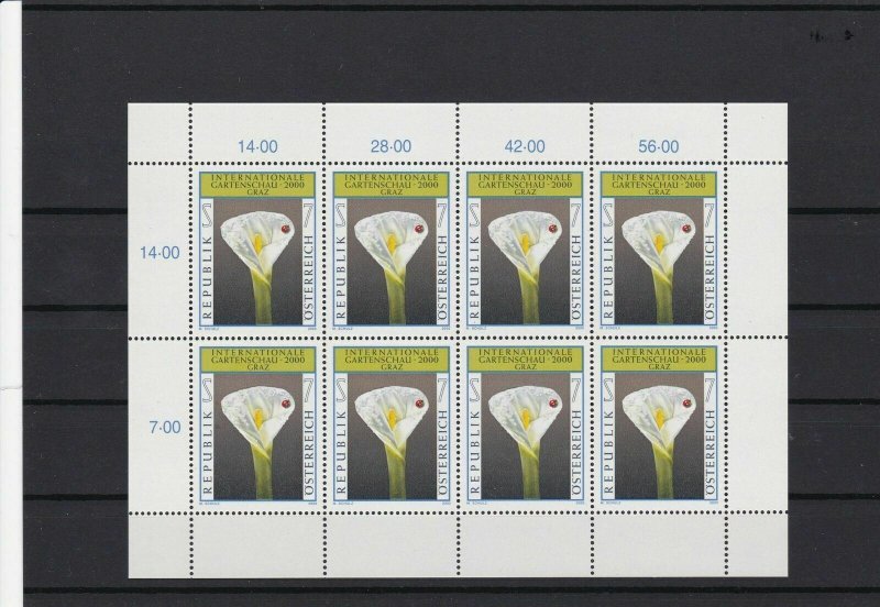 austria international gartenschau mint  collectable stamps ref r12348 