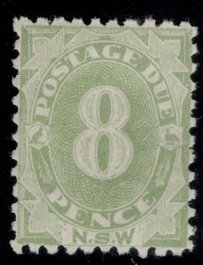 AUSTRALIA - New South Wales QV SG D7, 8d green, LH MINT. Cat £120.