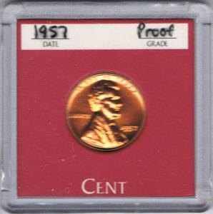 1957 Lincoln Cent - Proof