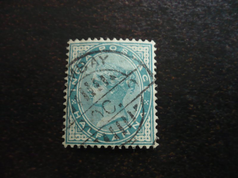 Stamps - India - Scott# 36 - Used Part Set of 1 Stamp