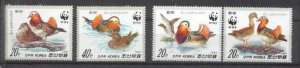 Korea N. Mi.2865-68 MNH WWF-87/Ducks