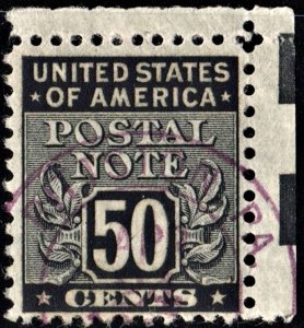 SC#PN14 50¢ Postal Note Single (1945) Used