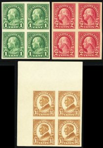 575-77, Mint VF NH Blocks - Scott $64.80