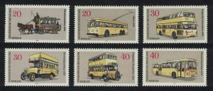 Berlin Buses 6v 1973 MNH SG#B434-B439