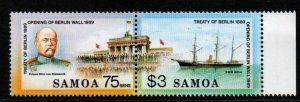 SAMOA SG844a 1990 TREATY OF BERLIN MNH