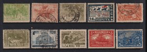 Russia - 10 stamps from 1929-30, cat. $ 37.70