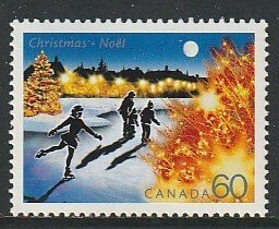 2001 Canada - Sc 1923 - MNH VF - 1 single - Christmas - Skating in the suburbs
