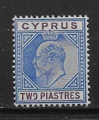 Cyprus 41 2pi King Edward VII single MLH