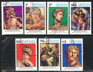 Grenada Grenadines; 1975: Sc. # 67-73 ; O/Used CTO Complete Set