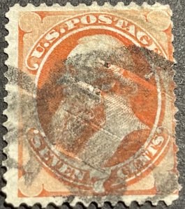 U.S. # 149--USED---SINGLE---VERMILLION---1871