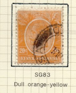 Kenya Uganda 1922-27 Early Issue Fine Used 20c. NW-157309