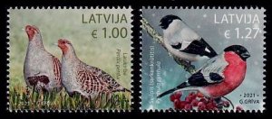 Latvia Sc# 1076-7 MNH Birds of Latvia 2021