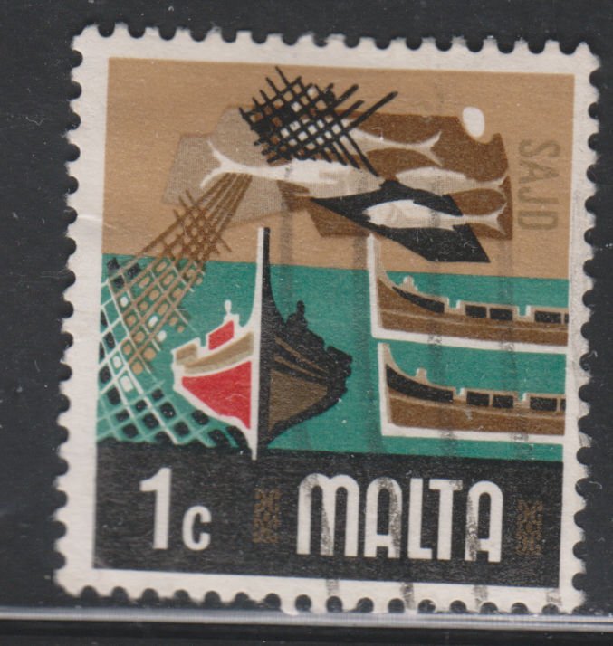 Malta 458 Fishing Industry 1973