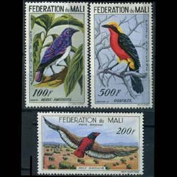 MALI 1960 - Scott# C2-4 Birds Set of 3 NH