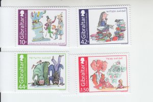 2010 Gibraltar Children's Books by Roald Dahl - Europa  (4) (Scott 1233-36) MNH