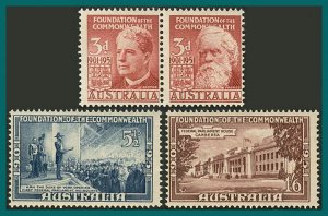 Australia 1951 Federation, MNH #240-243,SG241-SG244