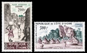 Ivory Coast 1962 Scott #C19-C20 Mint Never Hinged