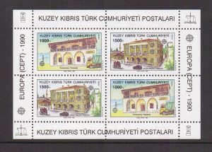 Cyprus  Turkish   #269-270a    MNH   1990  Europa   sheet