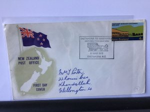 New Zealand 1973 Eketahuna post office FDC stamps cover Ref R25947