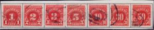United States, 1931, Postage Due, sc#J80-86, used