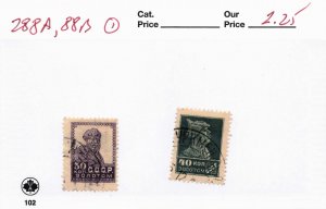 RUSSIA  288A, 288B   USED