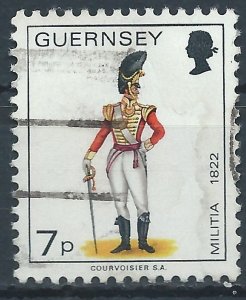 Guernsey 1974 - 7p Militia - SG107a used