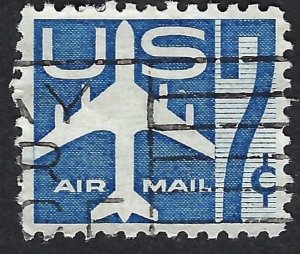 United States #C51 7¢ Jet Silhouette (1958). Used.