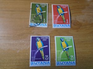Guyana  #  33-33A-35  MNH / used  Birds