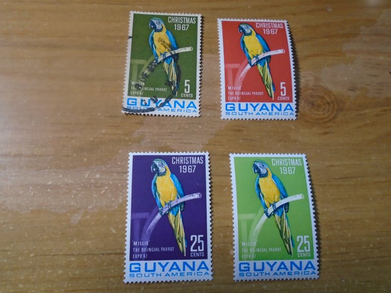 Guyana  #  33-33A-35  MNH / used  Birds