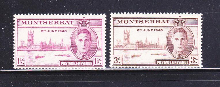 Montserrat 104-105 MHR King George VI, Peace Issue (A)
