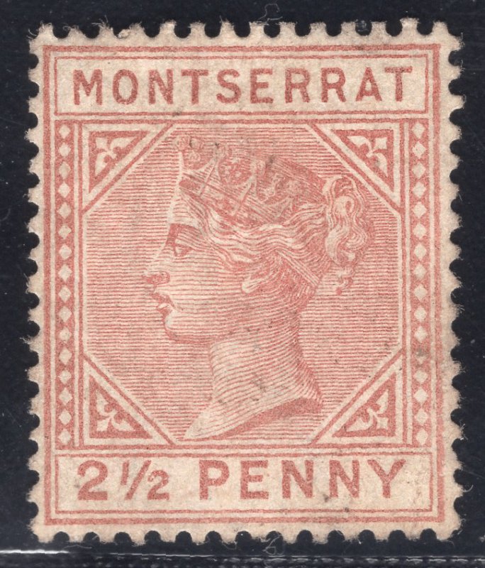 MOMEN: MONTSERRAT SG #9 CROWN CA 1884-5 UNUSED £275 LOT #67156*