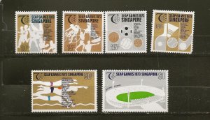 Singapore SC#183-188 SEAP Games 1973 Mint Hinged