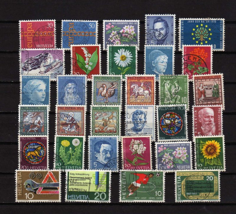 Lot Collection Switzerland Stamps Some Better