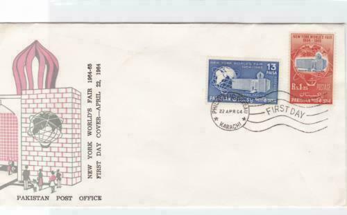 pakistan  worlds fair fdc   stamps cover ref r16231