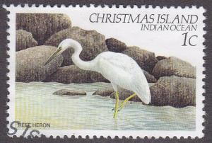 Christmas Island # 117, Bird - Reef Heron, Used